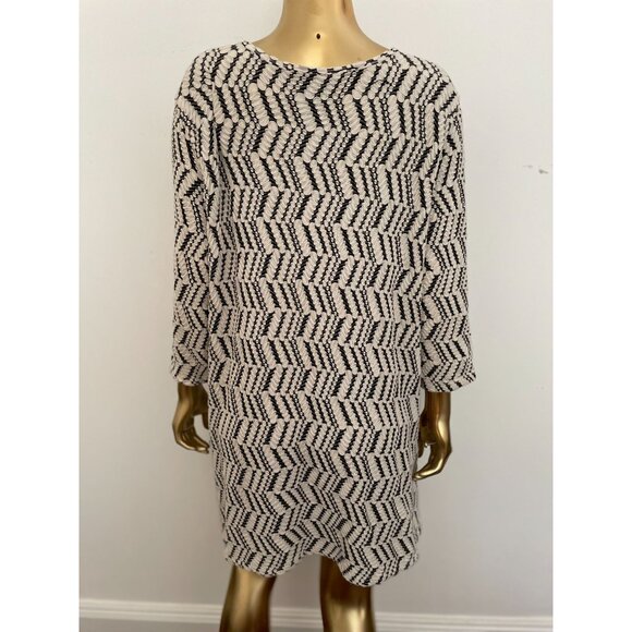 Ali Miles Women's 2X Textured Soft Fabric Design Dress - Picture 2 of 9